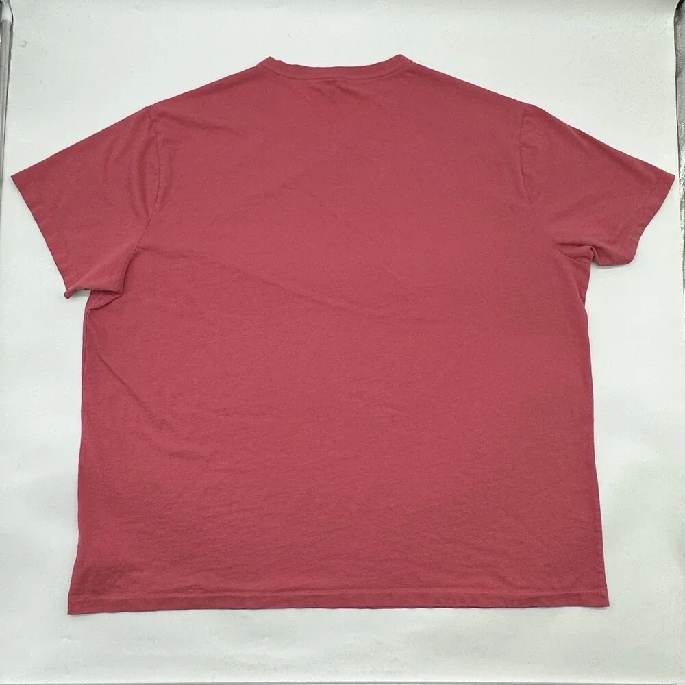 Polo Ralph Lauren Men's Big & Tall Size 3XB Pink Short Sleeve V-Neck T-Shirt